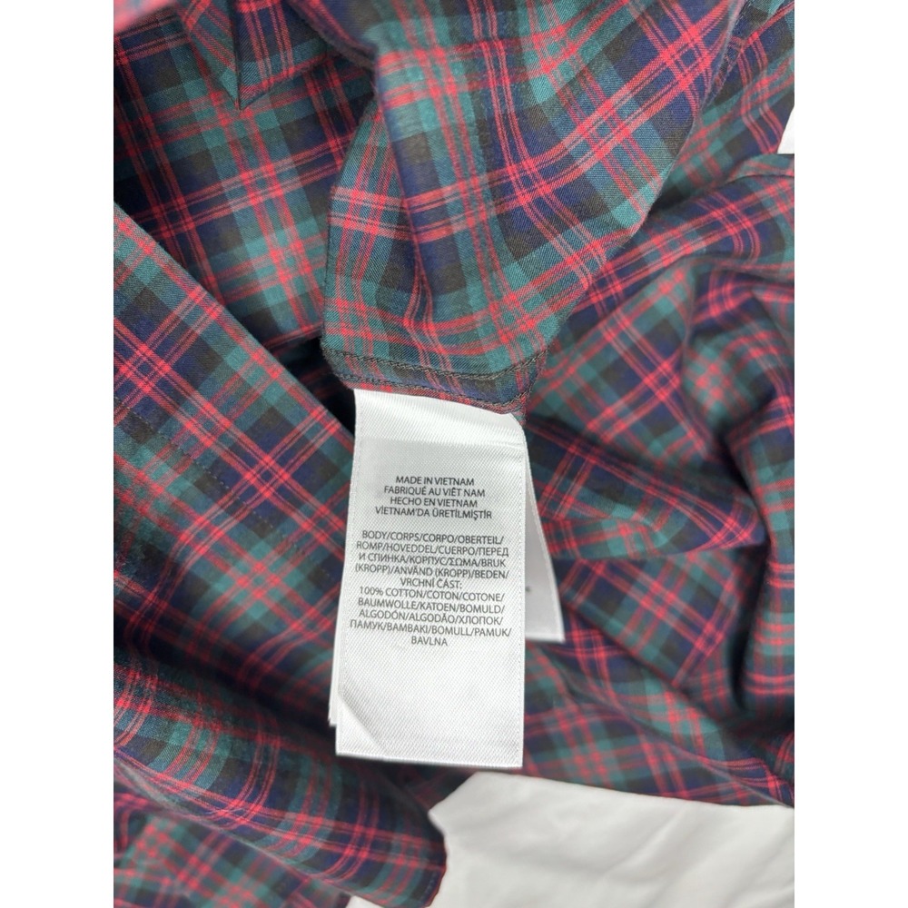 Polo Ralph Lauren Classic Fit Plaid Button Down Shirt Men's XL Green & Red NWT - Picture 4 of 8